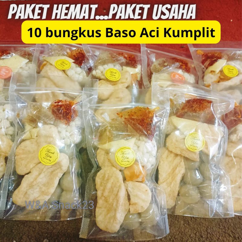 

PAKET HEMAT PAKET USAHA BASO ACI 10 BUNGKUS BASO ACI INSTAN