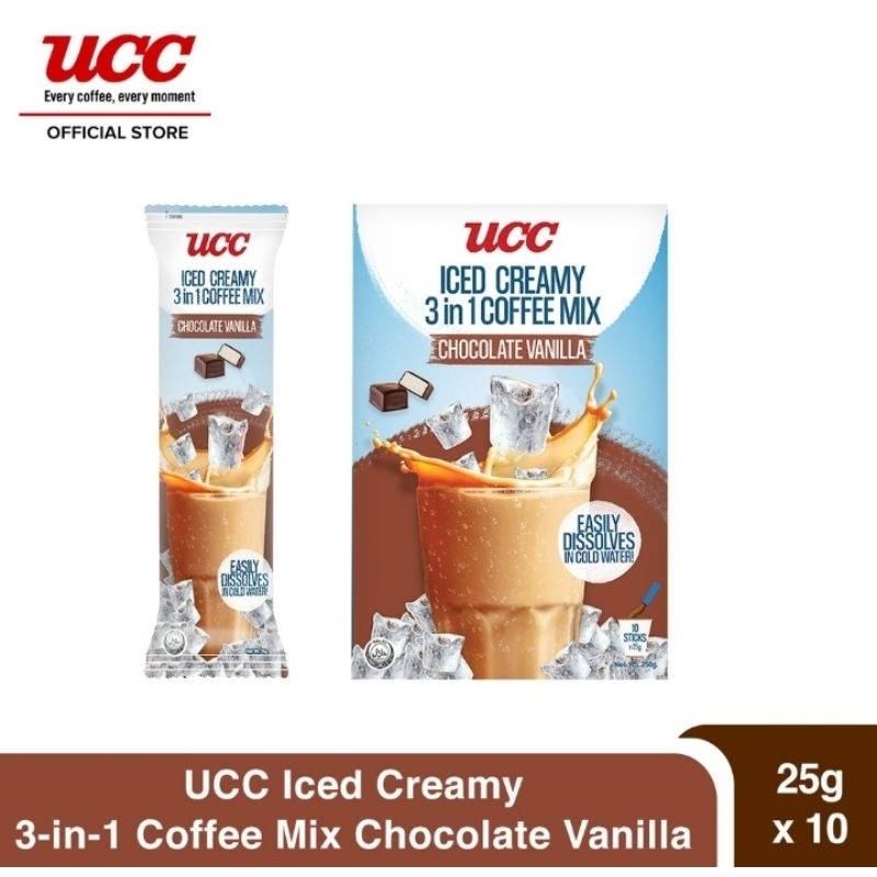 

UCC ICED CREAMY 3 IN 1 COFFEE MIX / SALTED CARAMEL / CHOCOLATE VANILA 25g*10s / STICK 114 2g*10s /STICK 117 2g*10s /STICK SUMIYAKI 2g*10s