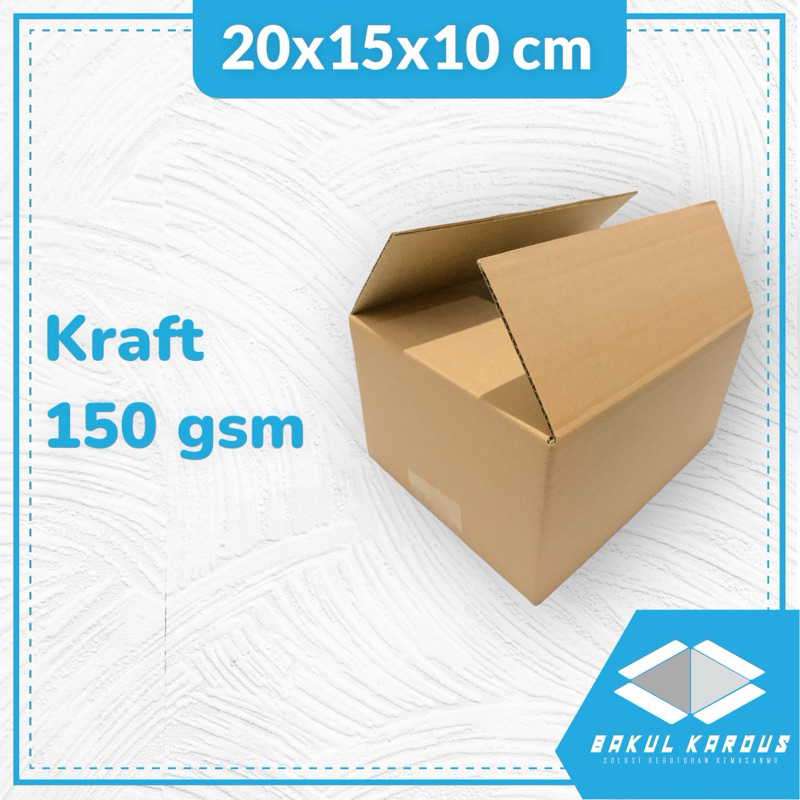 

kardus 20x15x10 cm | box | karton | kardus polos | kardus jadi | online shop | souvenir | custom