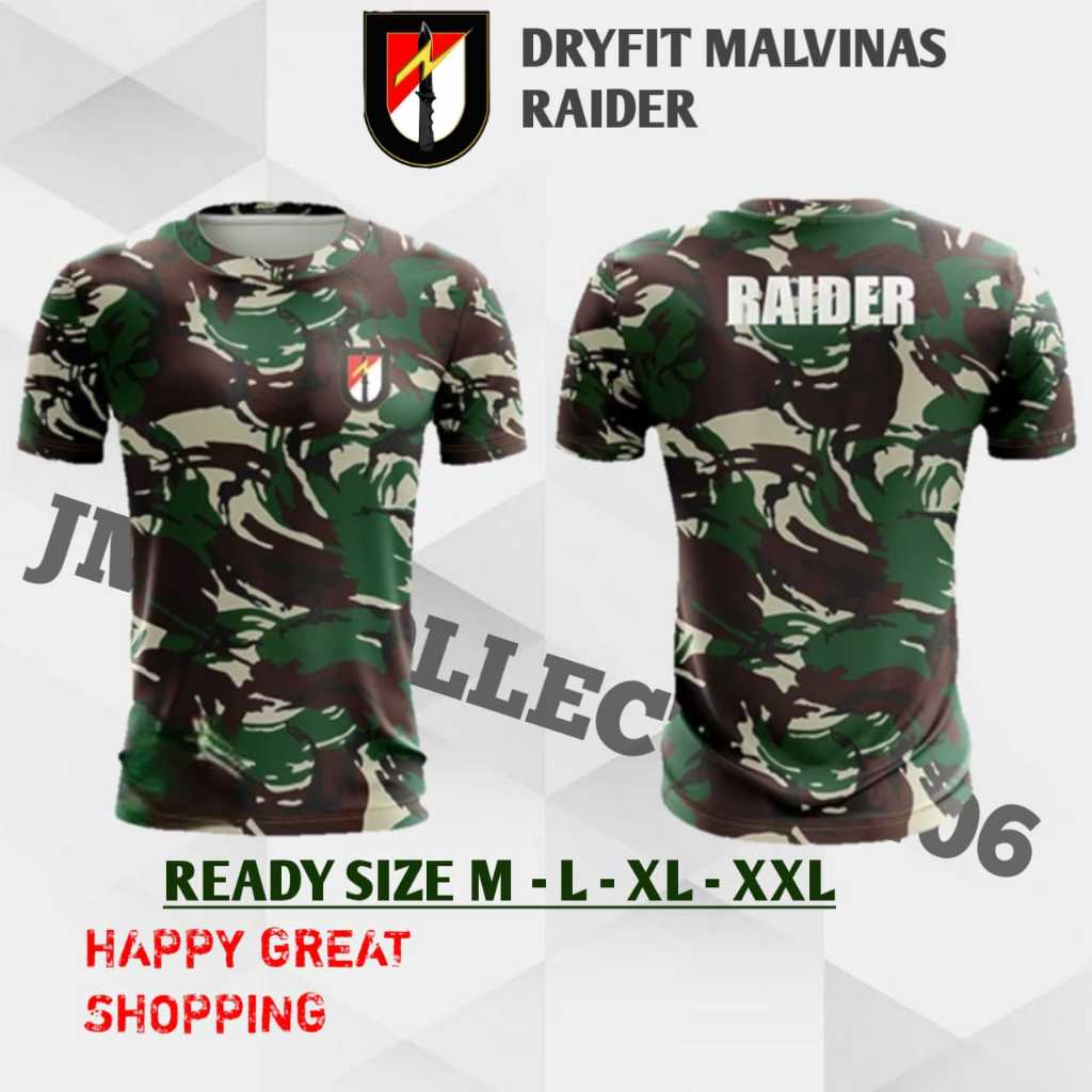 Kaos Loreng Raider Malvinas/ baju kaos loreng raider / baju kaos dryfit malvinas raider / kaos dryfi