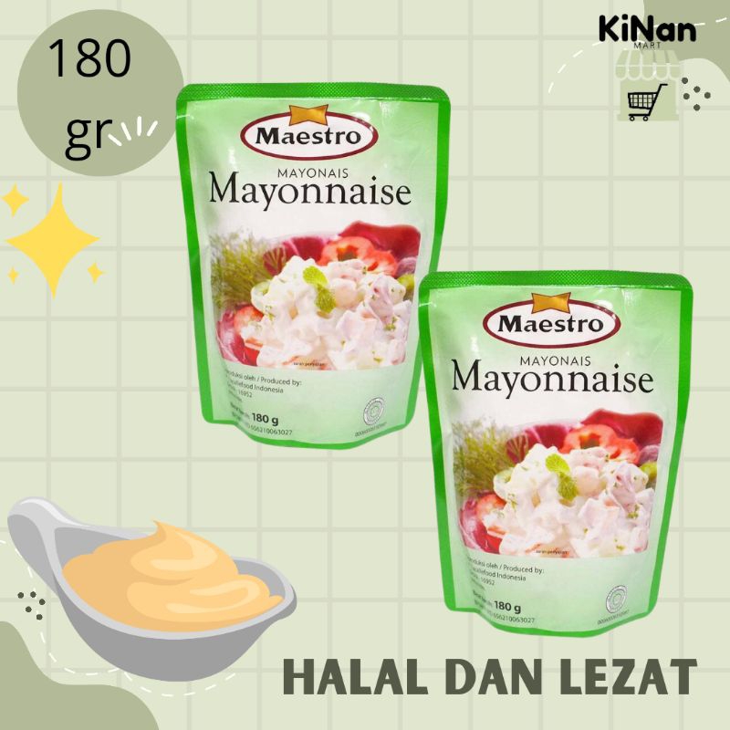 

MAESTRO Mayonais/ saos Mayones 180gr HALAL