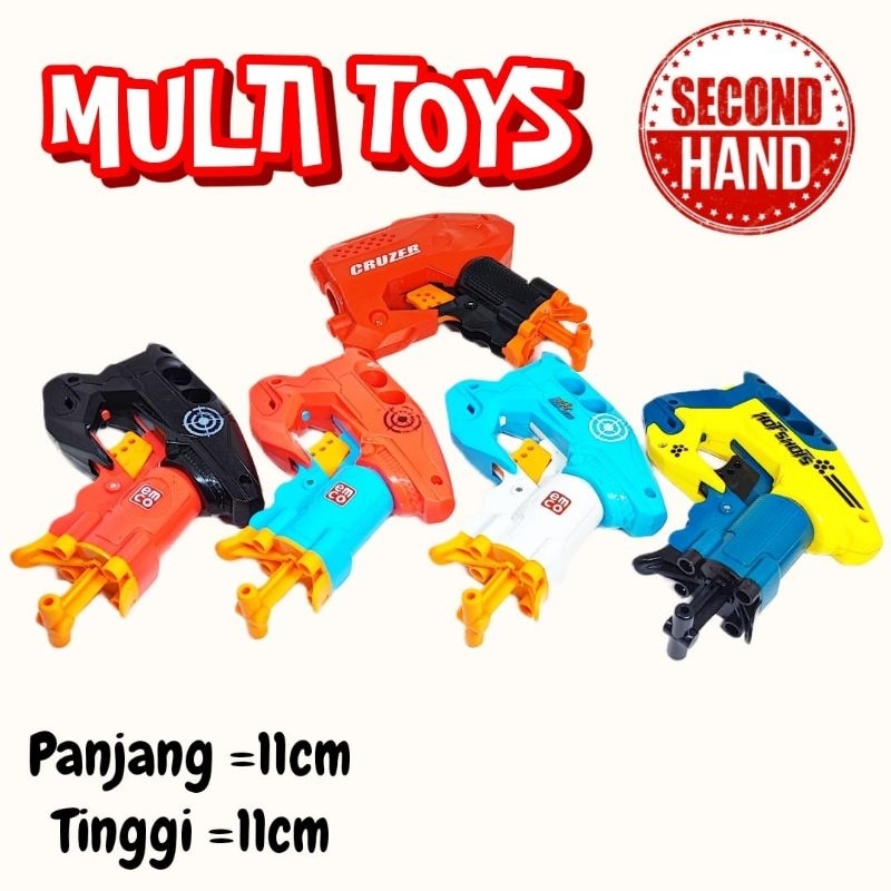 Mainan anak tembakan pistol peluru busa NERF import premium murah second preloved bekas