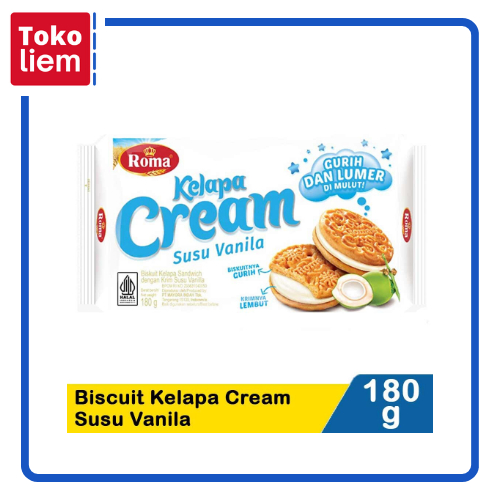 

Roma Biscuit Kelapa Cream 180G