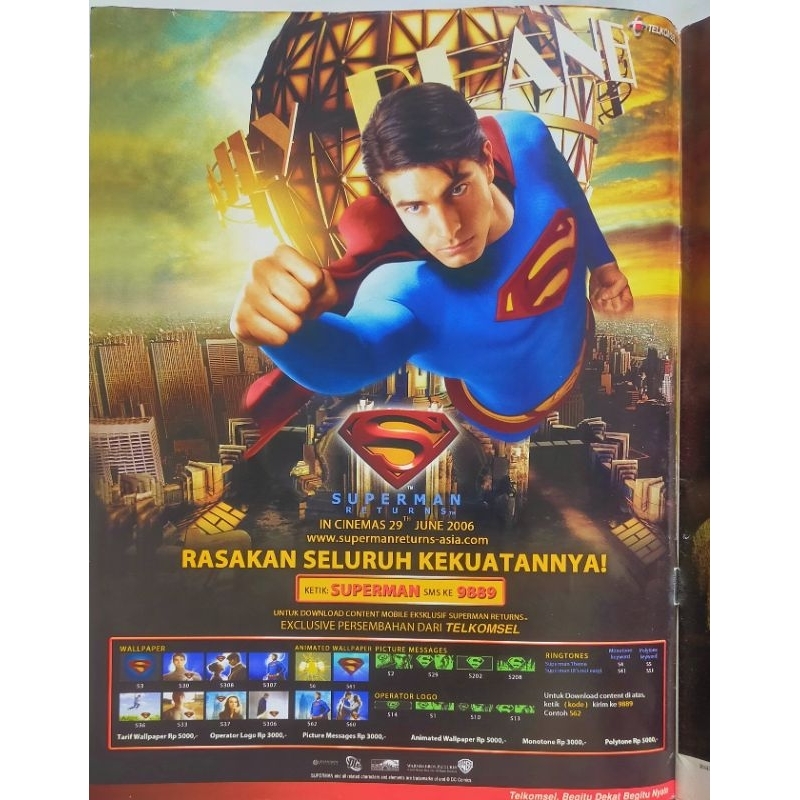 Majalah Tempo Juli 2006 - Selingan Layar : Superman Returns - Piala Dunia 2006