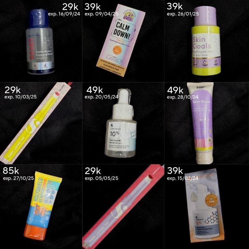 Jual Murah 15rban Somethinc  Skin Goals Moisturizer, Niacinamide Serum, Skin Goals Toner, RESET Mice