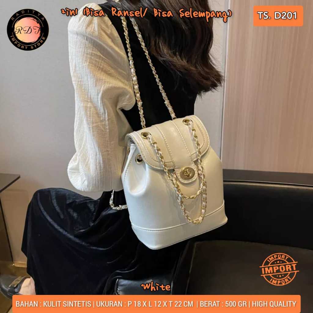 TAS RANSEL WANITA D201 IMPORT BY ORI RDT