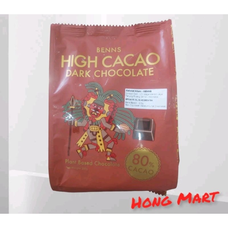 

Benns high cacao dark chocolate