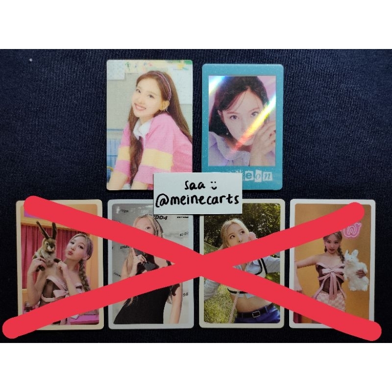 AAB TWICE NAYEON PHOTOCARD PC PHOTO CARD LENTICULAR LENTI SEASON'S GREETINGS SG 2020 POB BENEFIT WIT