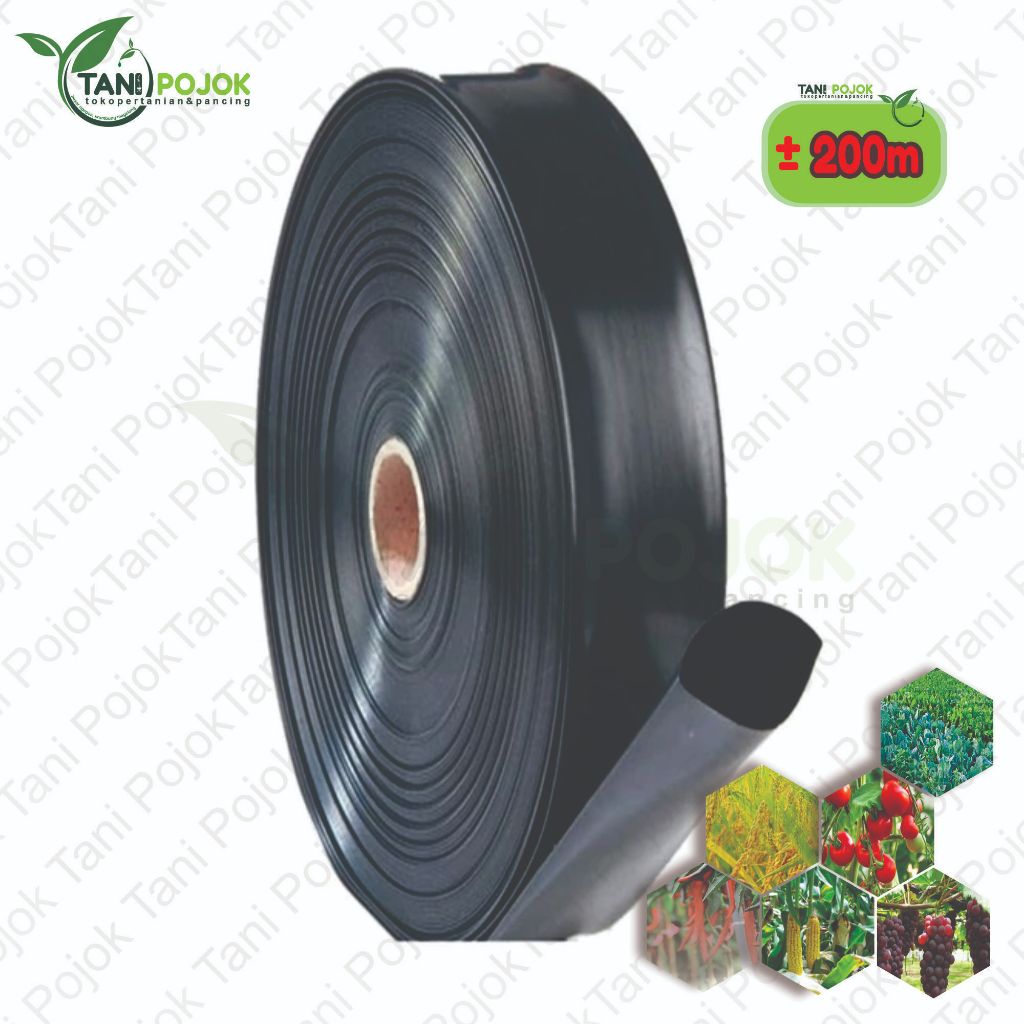 SELANG DRIP IRIGASI PERTANIAN 15 MIKRON 4 CM 200 METER PIPA 3/4 ATAU 1 INC DRAGON