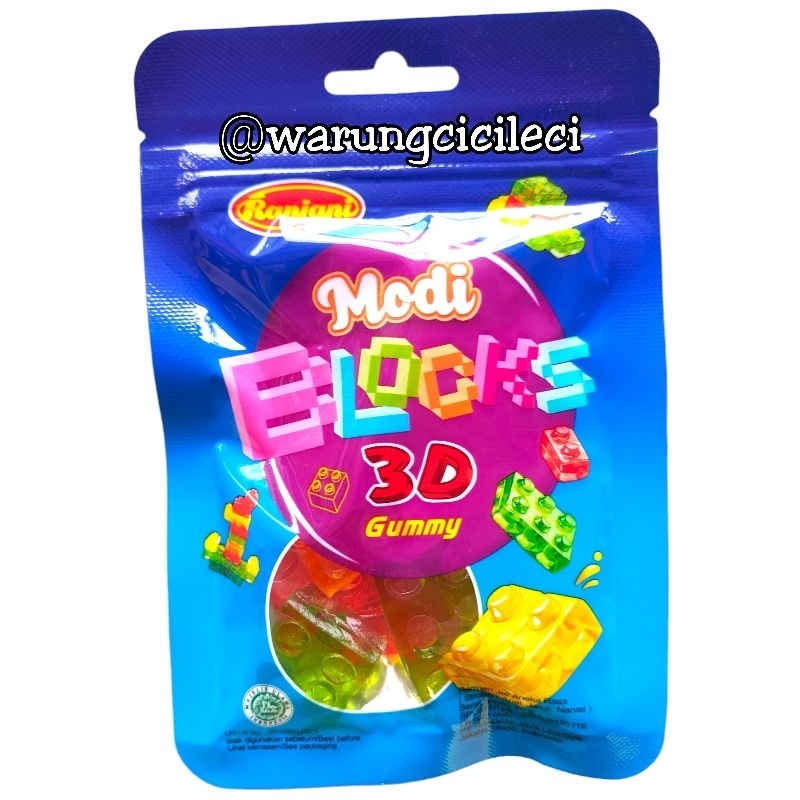 

PERMEN MODI BLOCKS 3D GUMMY - RANJANI 20g