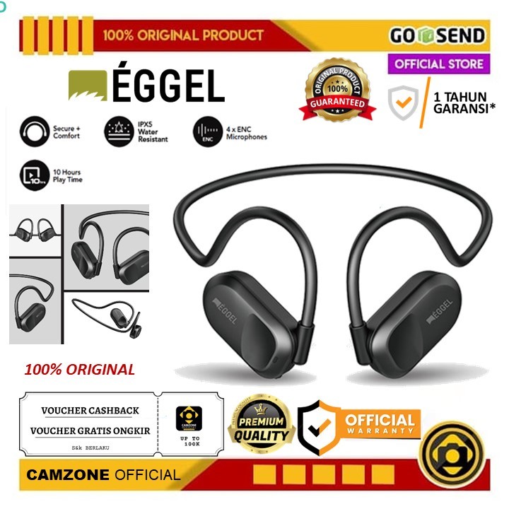 Eggel Runner Open Ear Air Conduction Sports Earphone - Garansi Resmi