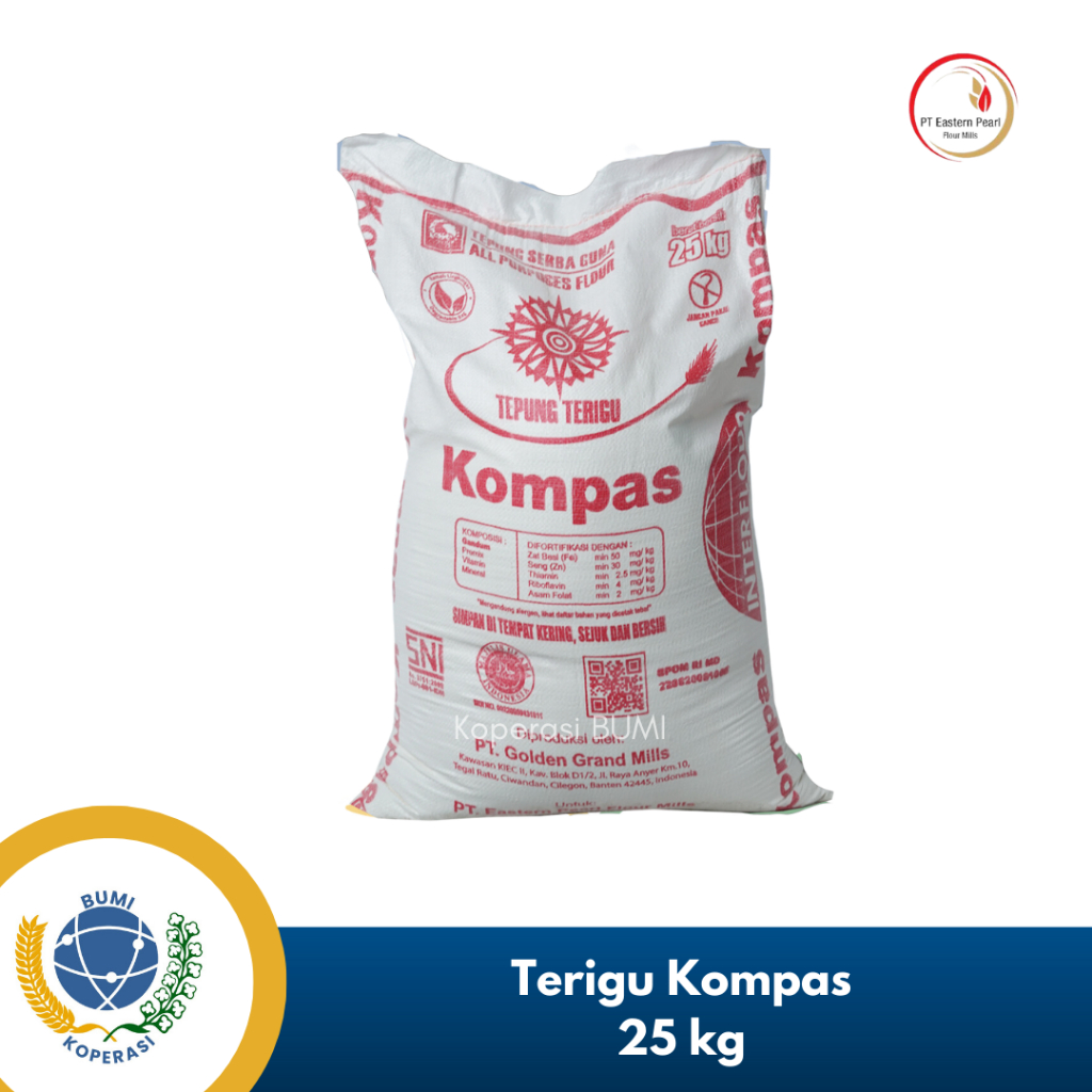 

Tepung Terigu Eastern Kompas 25kg