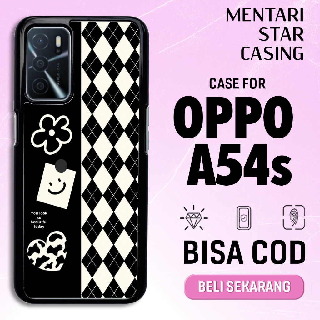 case hp oppo a54s a16 a16s terbaru motif aesthetic cute 3 pattern kawai bear lotso lucu keren cewek 