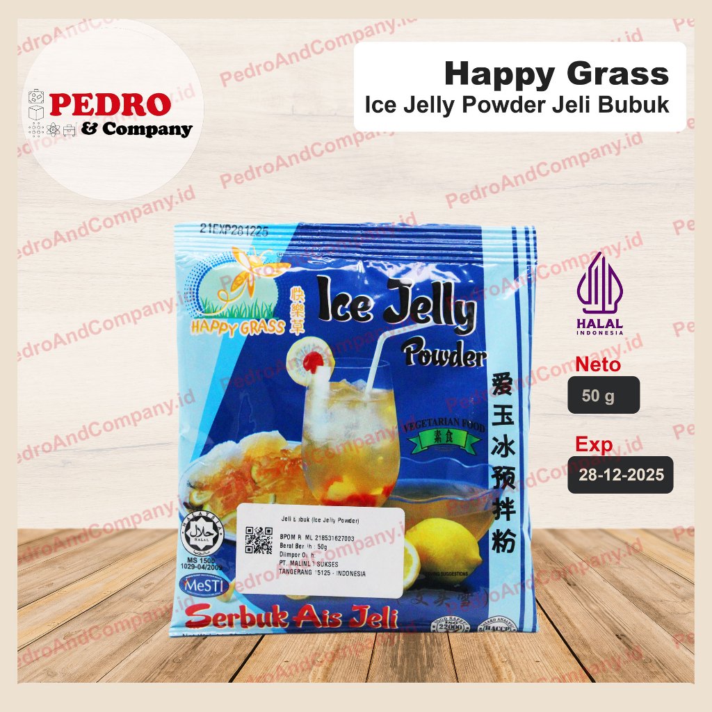 

Happy grass ice jelly powder jeli bubuk 50 gram