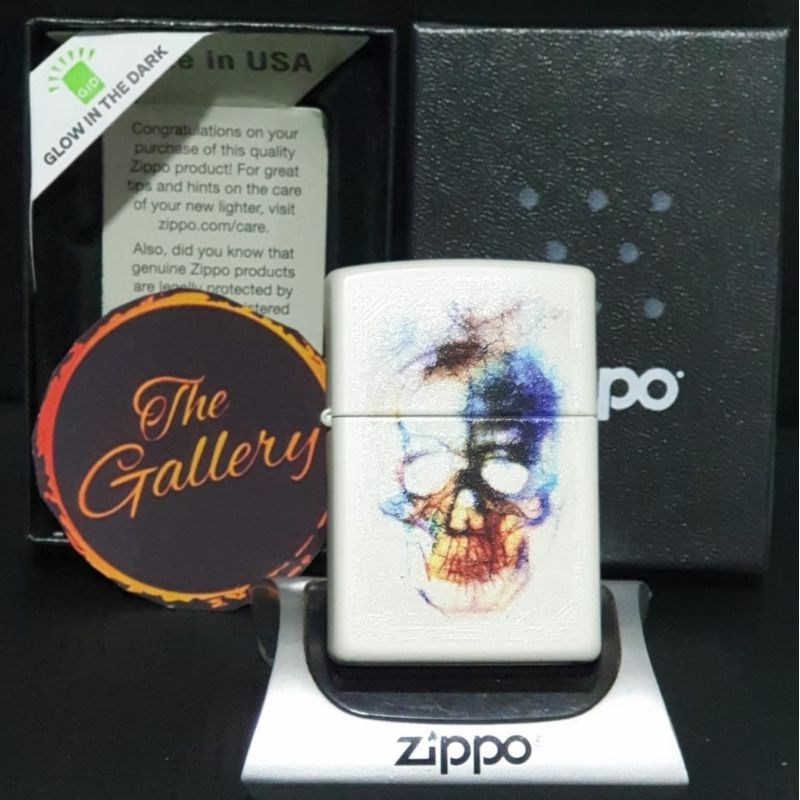48563 ORIGINAL ZIPPO SKULL PRINT DESIGN