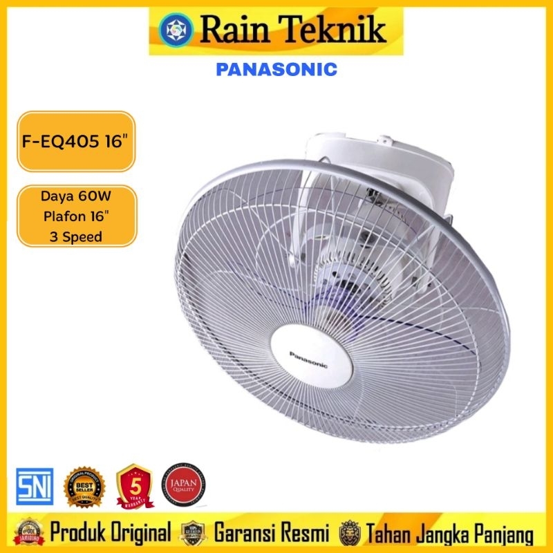 Kipas Angin Plafon Panasonic F-EQ405 16" / Orbit Fan F EQ405 16" / Auto Fan FEQ405 16"