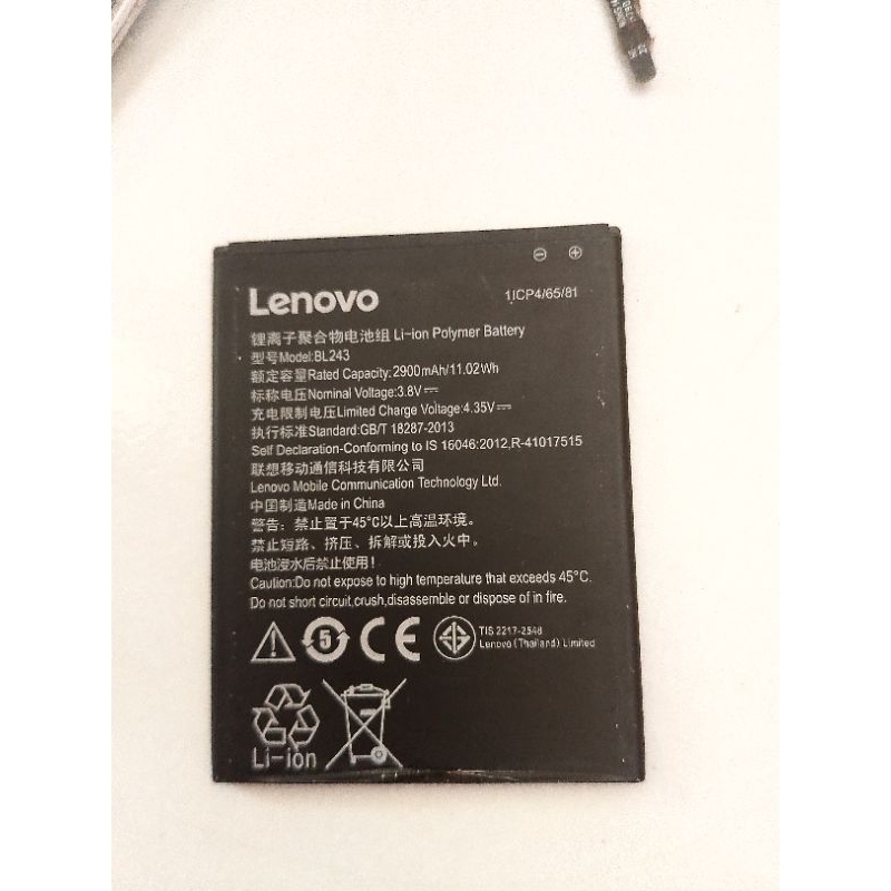 baterai lenovo a6000 a 6600