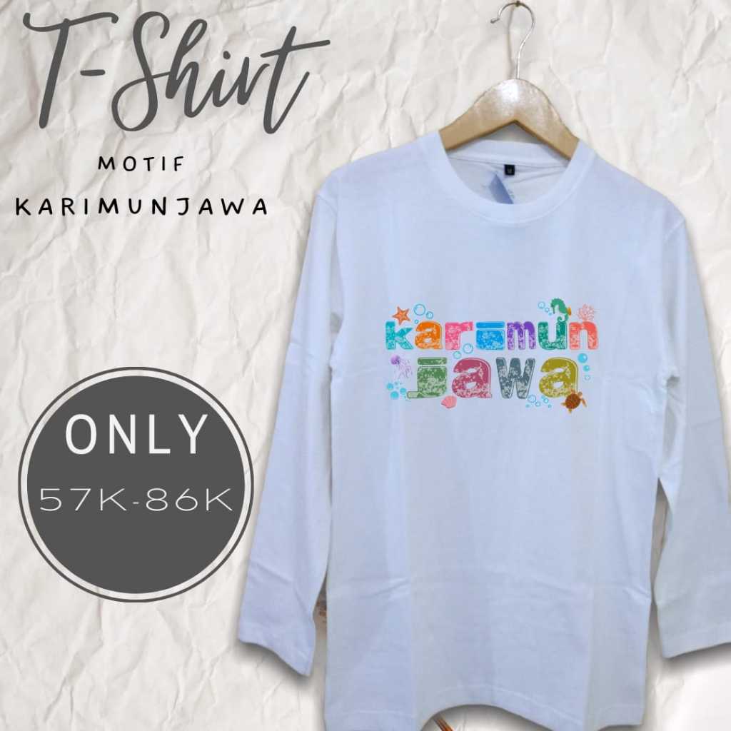 Kaos LP Souvenir Wisata Karimunjawa Colour Destinasi Wisata Populer Indonesia - Kaos Cowo Cewe Bahan