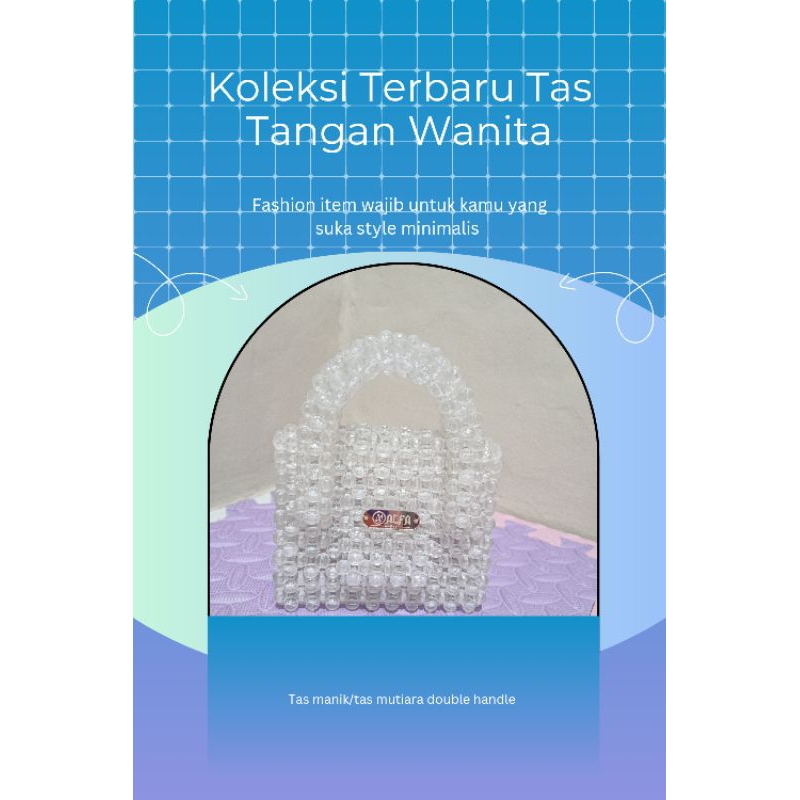 tas manik/tas manik- manik/tas selempang/Sling bag/tas mutiara