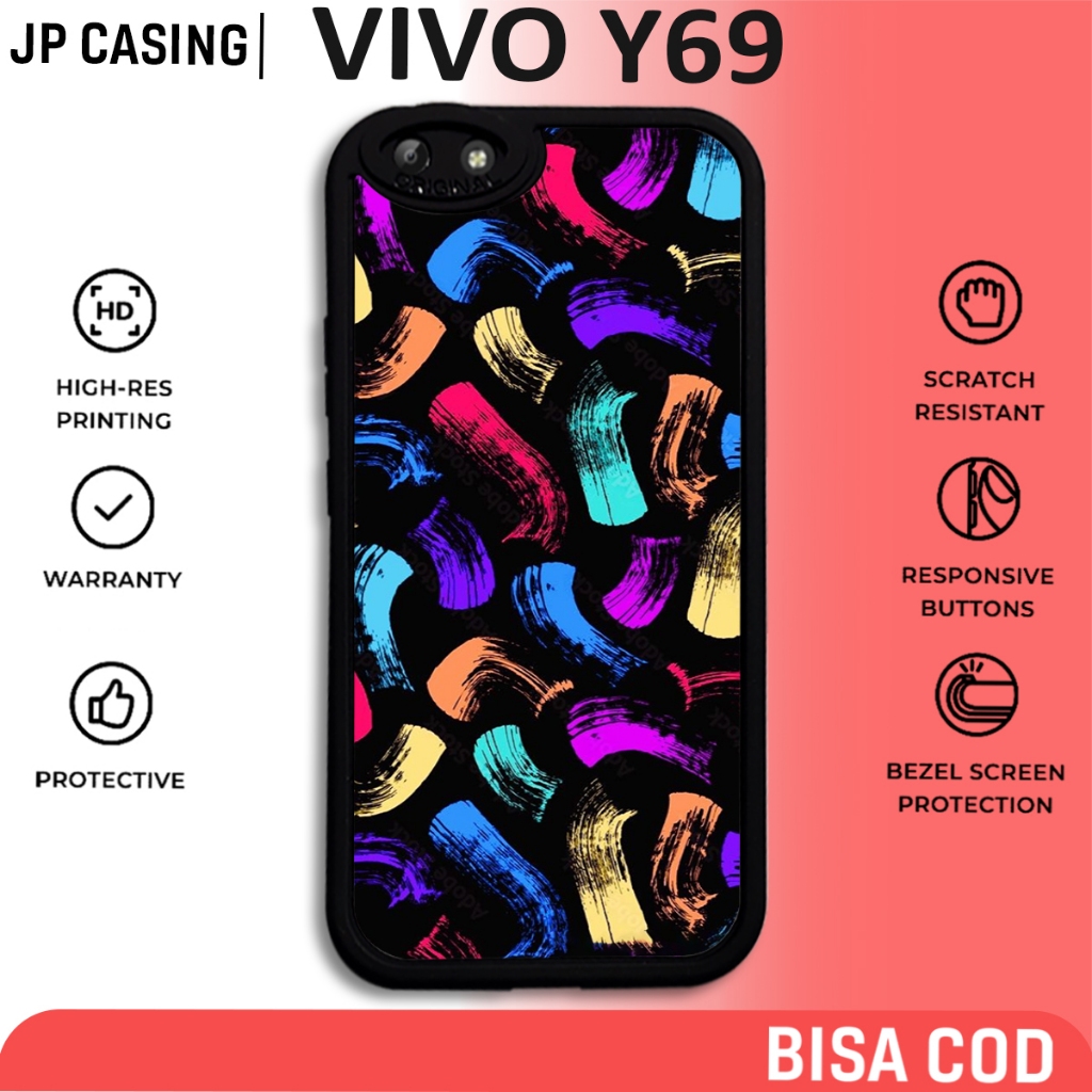 case hp vivo y69 terbaru motif aesthetic doodle art streetwear lucu keren cute cewek cowok bahan pre