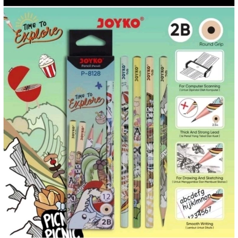 

Pensil Joyko P-8128 2B per pack
