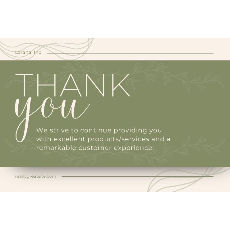 thank you card dan sticker logo