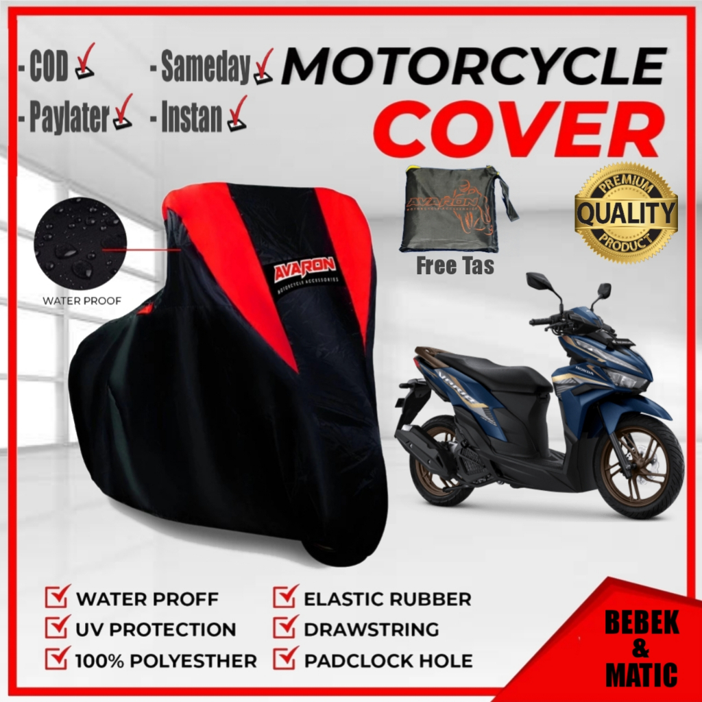 Cover Motor Honda Vario 125 Sarung Motor Vario 125 outdoor AVARON Premium