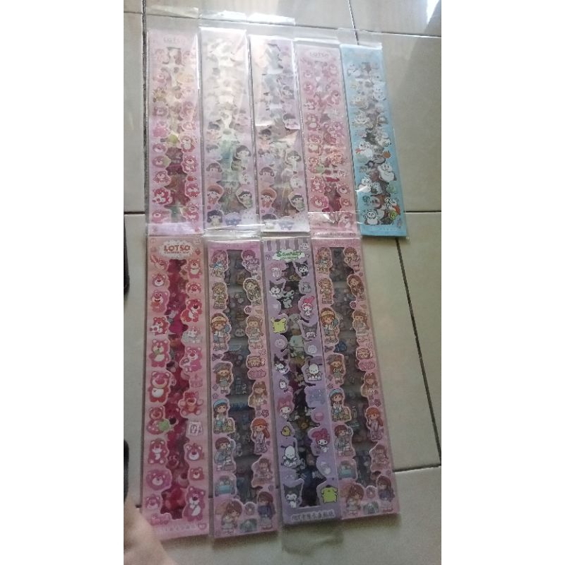 

stiker 2D Momo,mixue dan lotso 13000/pcs