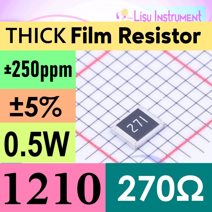 270R 1210 (3225 metric) ±5% THICK Film Resistor SMD Chip Resistor 270Ω 271