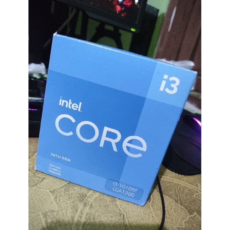 Processor Intel Core I3-10105F box bekas