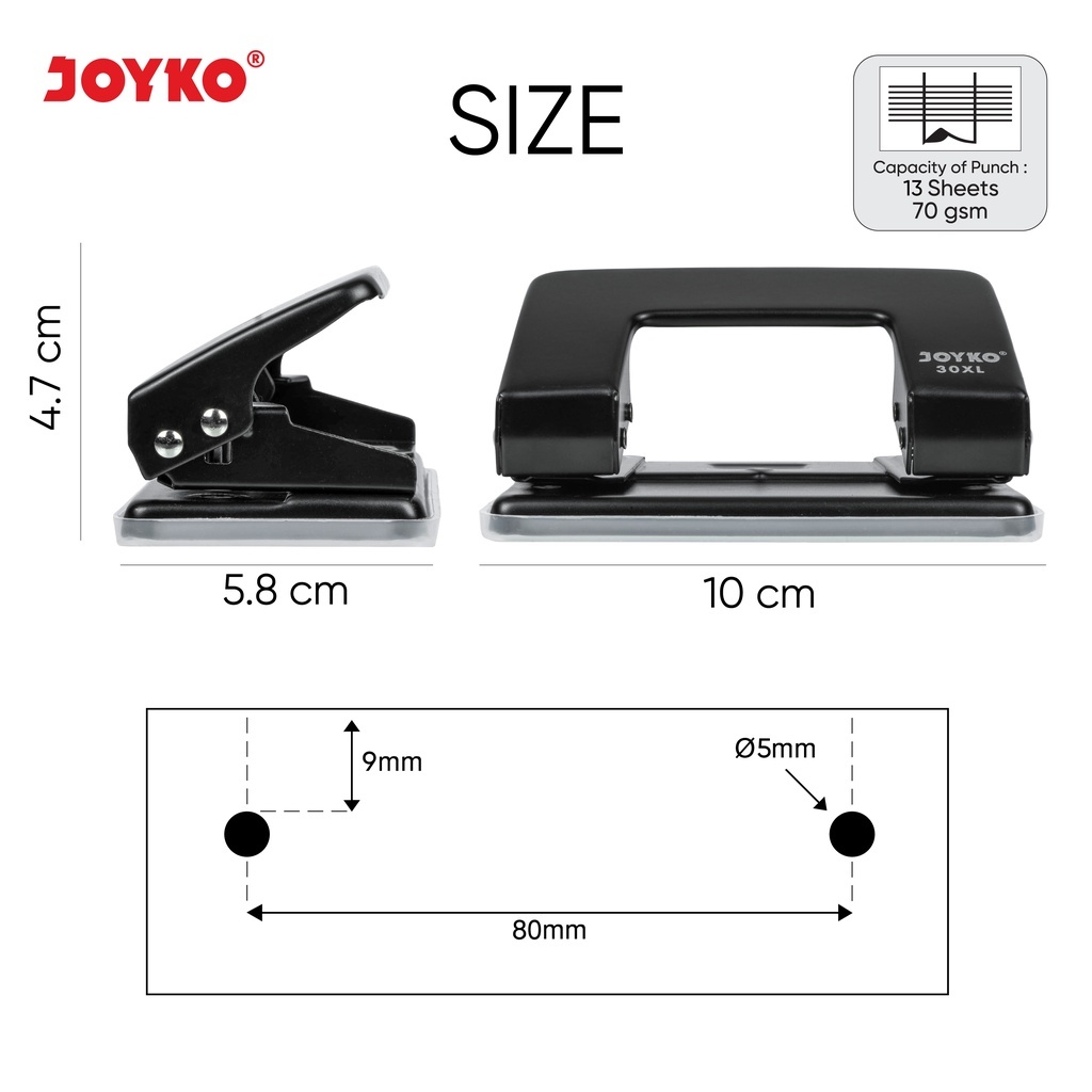 

PUNCH PEMBOLONG KERTAS JOYKO 30XL