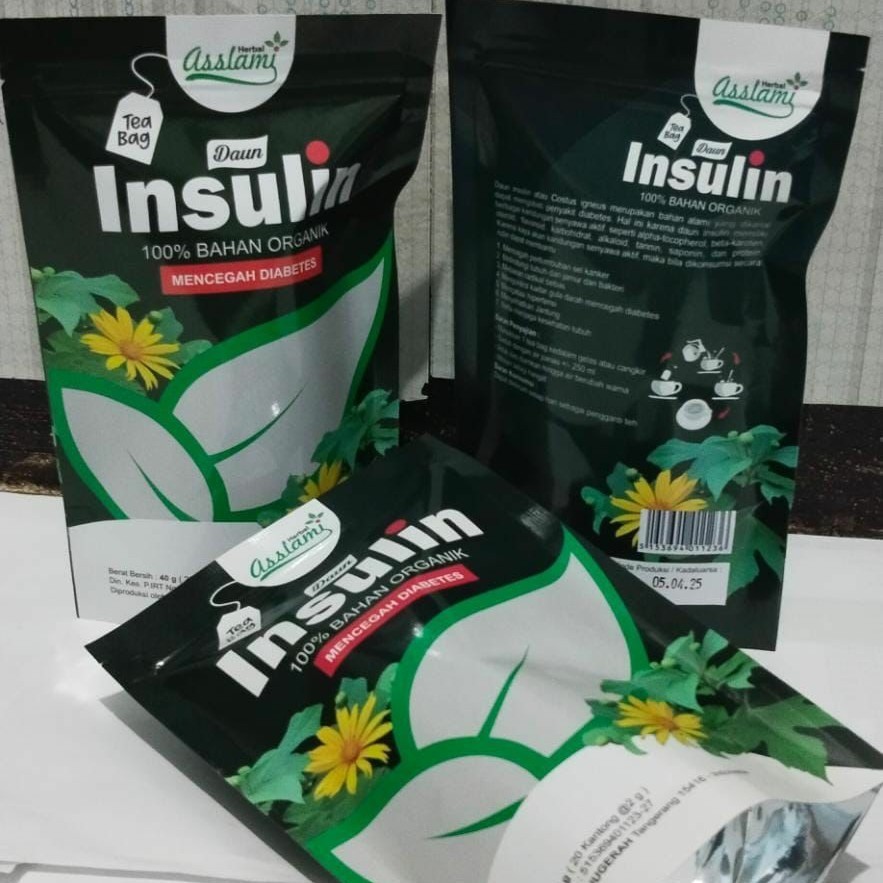 

Teh Celup Daun insulin Murni Asslami Pouch | Diabetes