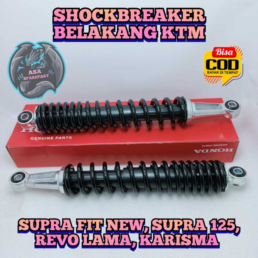 Shock belakang asli original motor honda SUPRA x 125 Karbu , Supra x 125 fi , KARISMA , REVO 110 , S