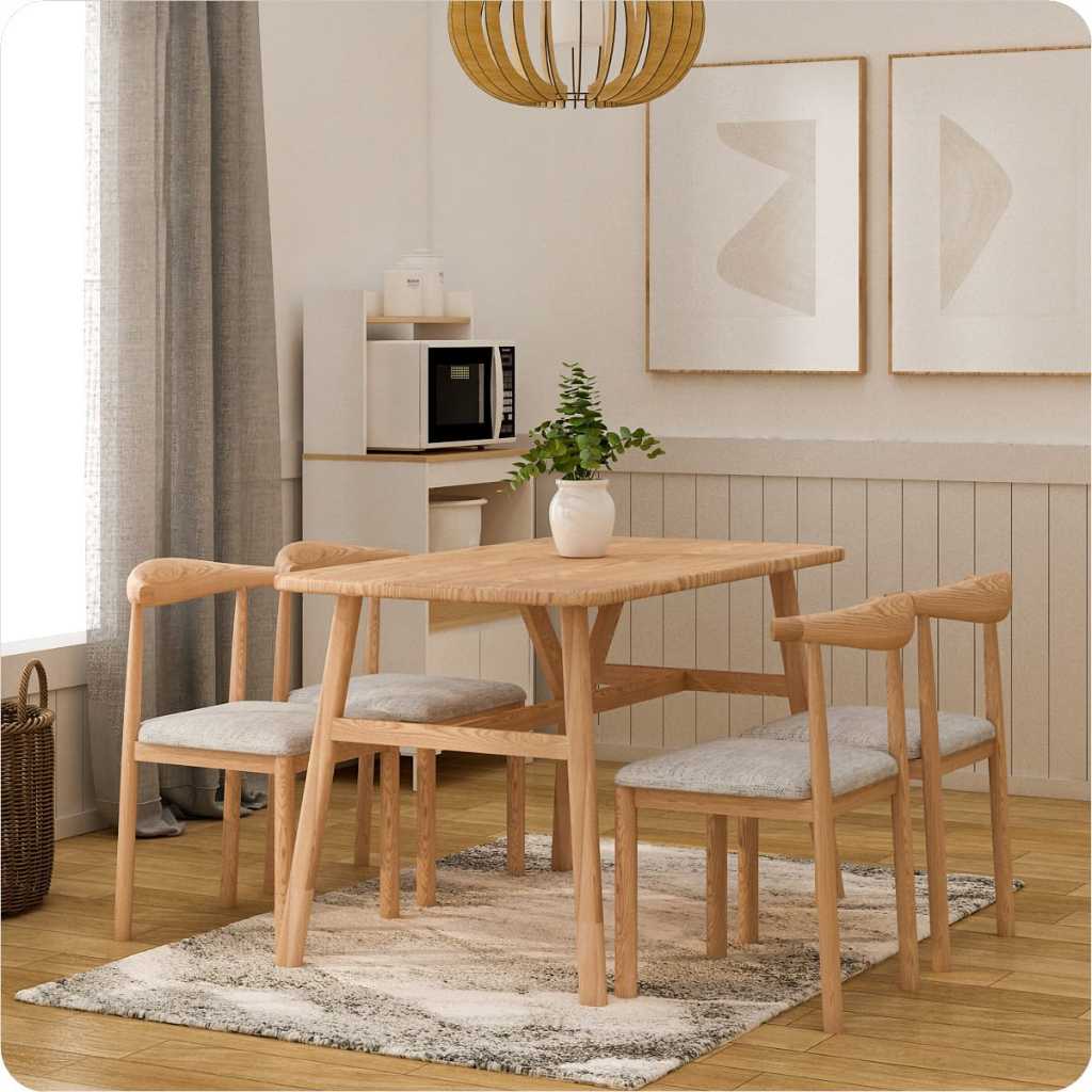 Meja Makan Pira Metropolis / Meja Makan Minimalis / Dining Table Modern - Pira Metropolis