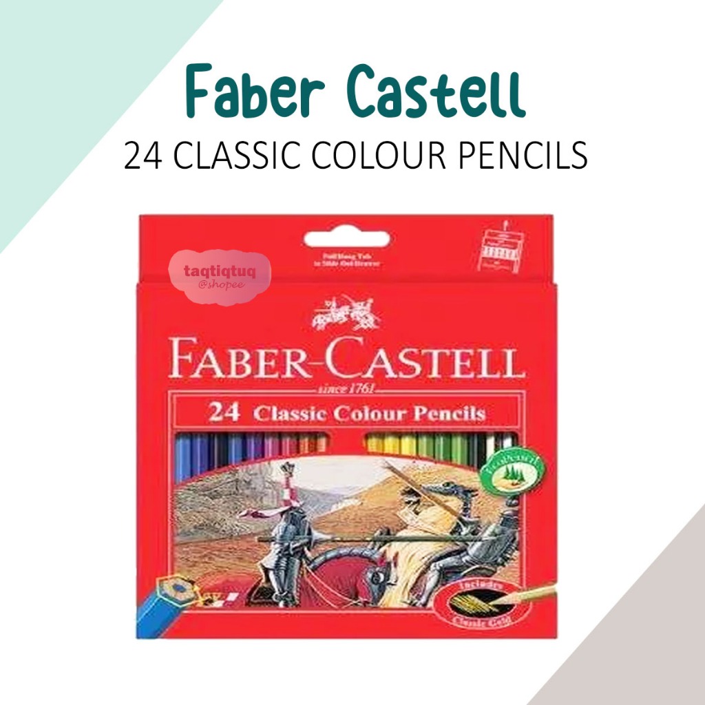 

YUH Pensil Warna Faber Castell 24 Warna Panjang Classic Colour Pencils