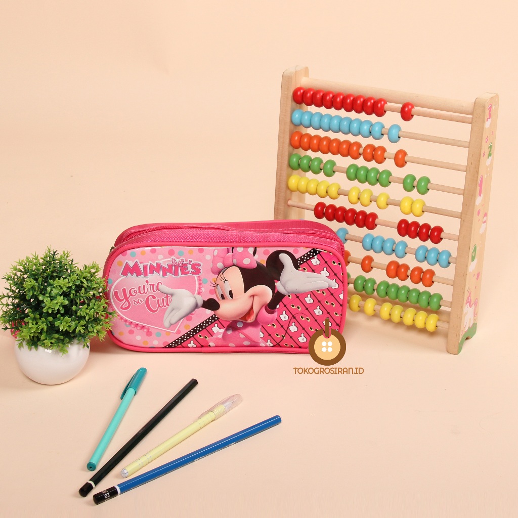 

TOKOGROSIRAN.ID - KOTAK PENSIL ANAK CEWEK MINNIE CUTE PENCIL CASE PREMIUM MURAH