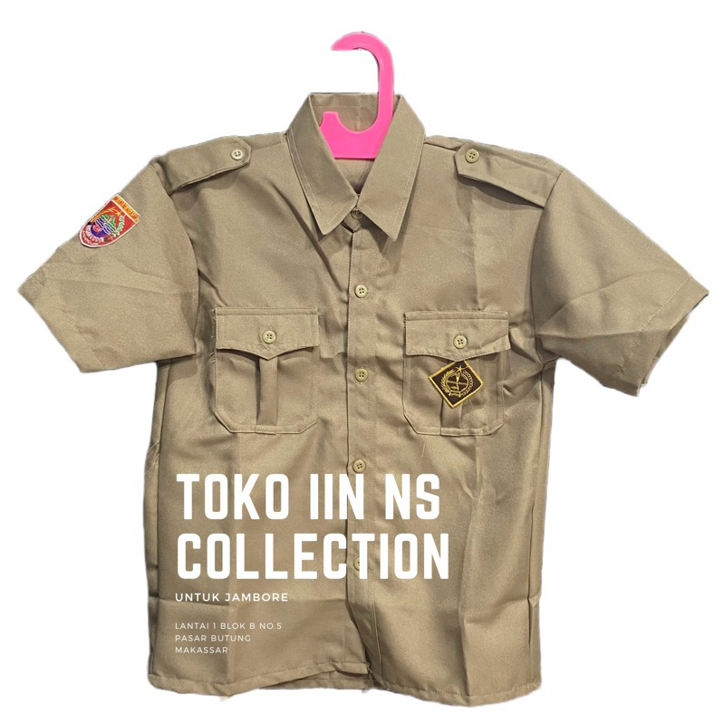 Seragam Sekolah Baju Pramuka Laricci Caterina Rapilo SD SMP SMA Laki-Laki Lengan PENDEK