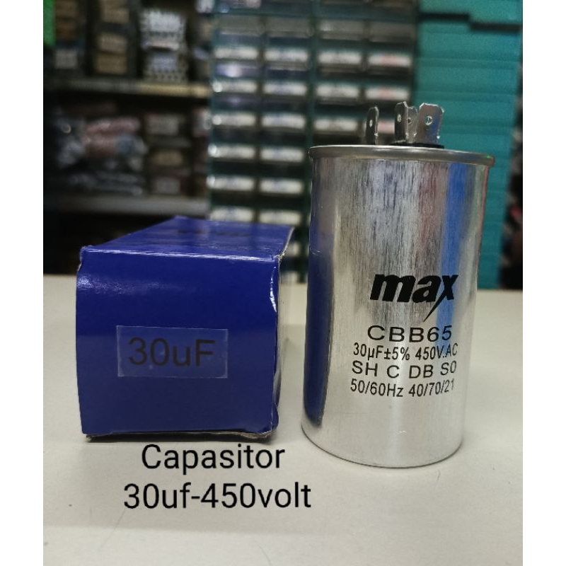 kapasitor 30mf/450volt metal