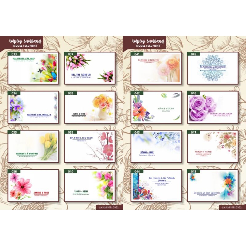 

Amplop Merpati Request Nama + Motif Isi 100