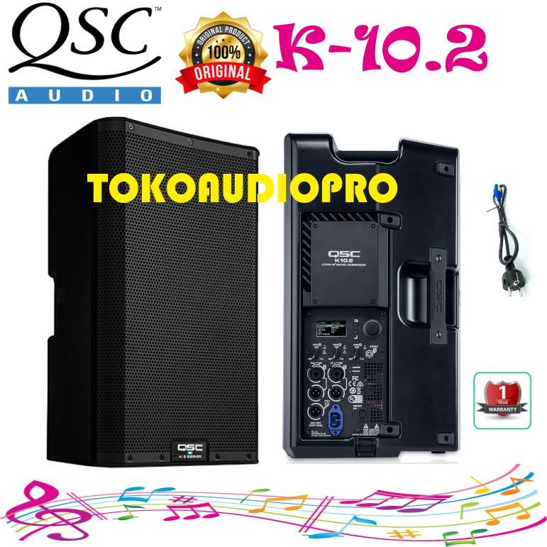Speaker QSC K10.2 2000W 10 inch Powered Speaker Aktif Qsc K-10.2