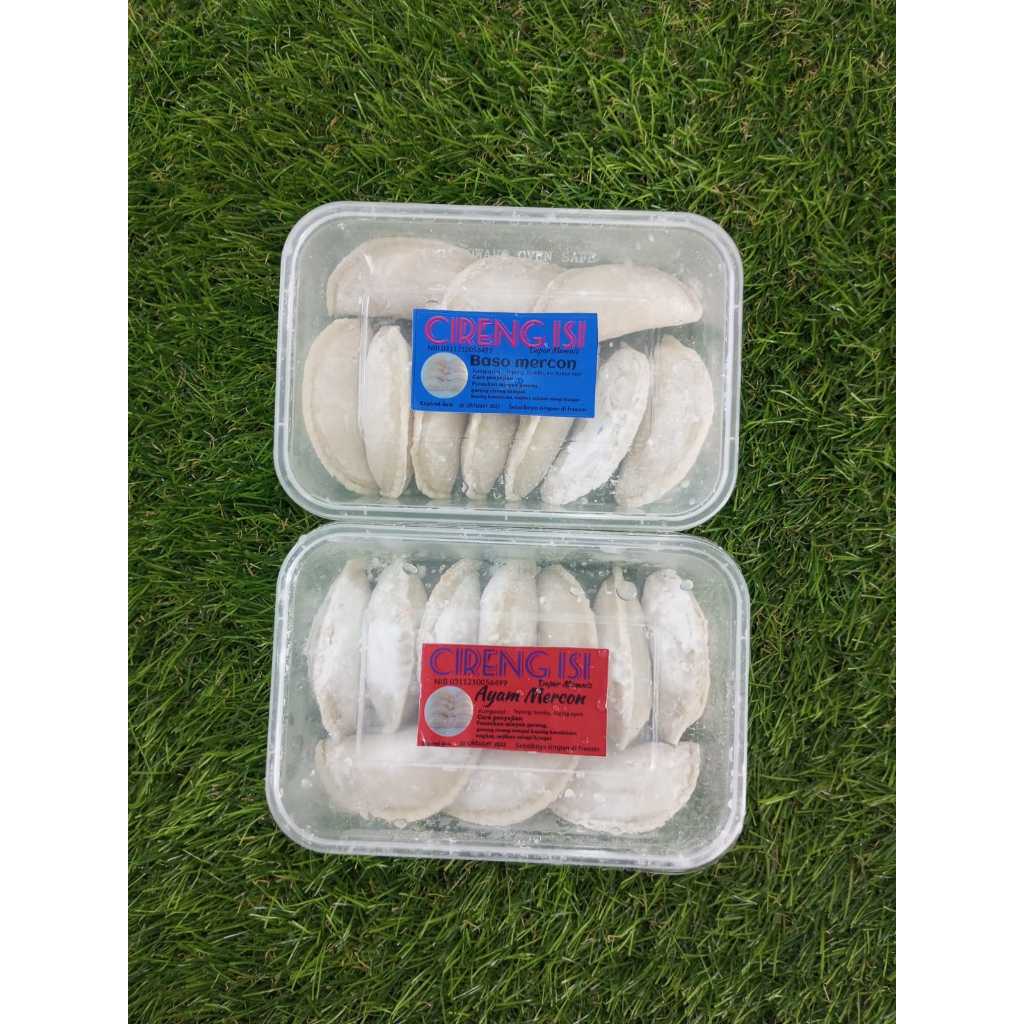 

Cireng Isi Ayam Suwir Mercon Bakso Mercon 1 box isi 10 pcs