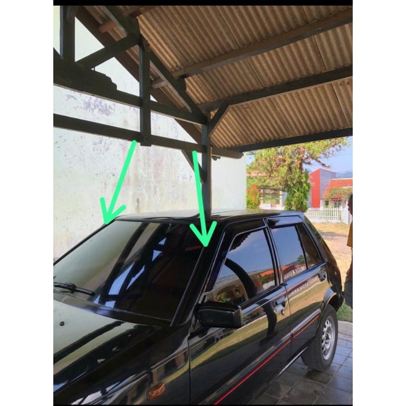 molding roof / karet atap starlet kotak