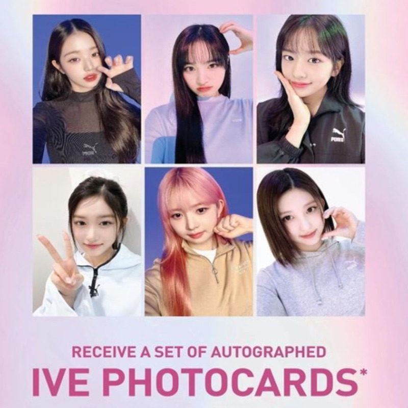[READY STOCK] IVE x Puma Photocards