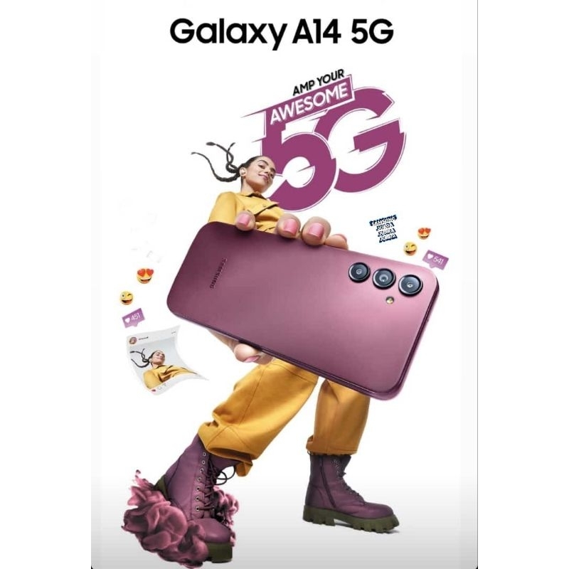 Samsung a14 5G 6/128gb ram 6gb 128gb nfc baru mew garansu resmi indonesia original