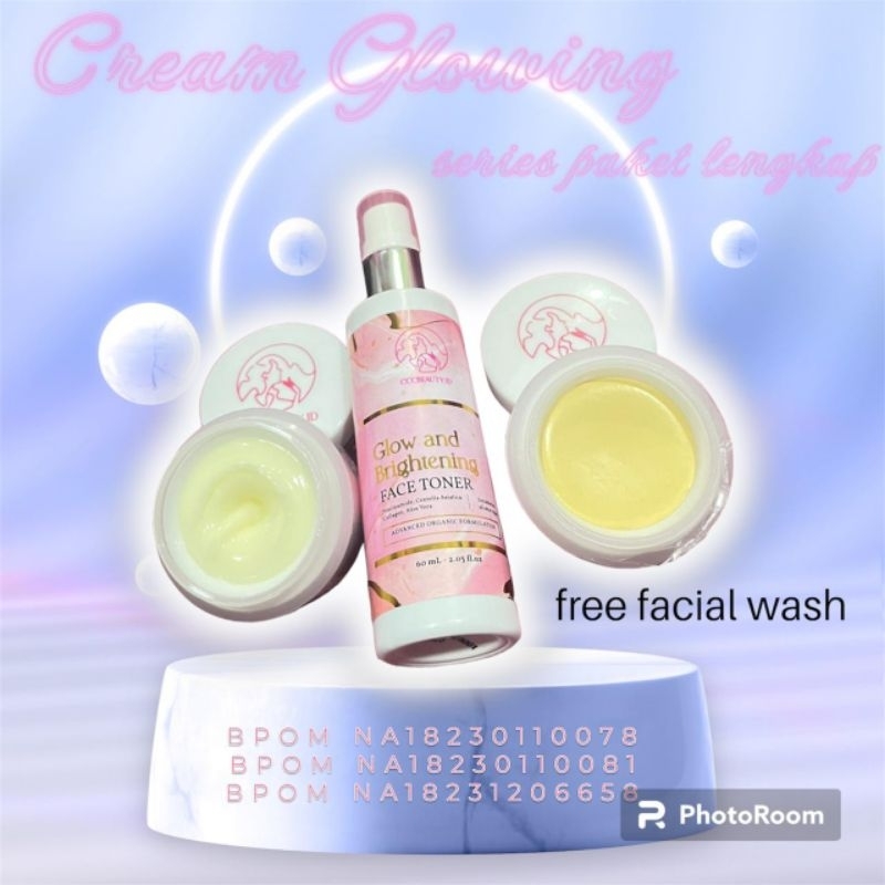 CREAM WAJAH GLOWING SERIES BPOM BY CCC