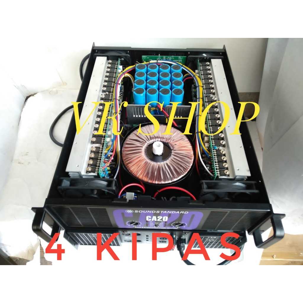 POWER AMPLIFIER SOUNDSTANDARD CA 20 4 KIPAS BODY PANJANG