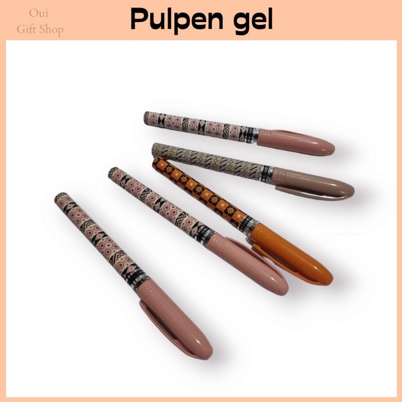 

Pulpen Motif / Pulpen Gel / Pen Gel / Alat Tulis Kerja / Alat Tulis Kerja