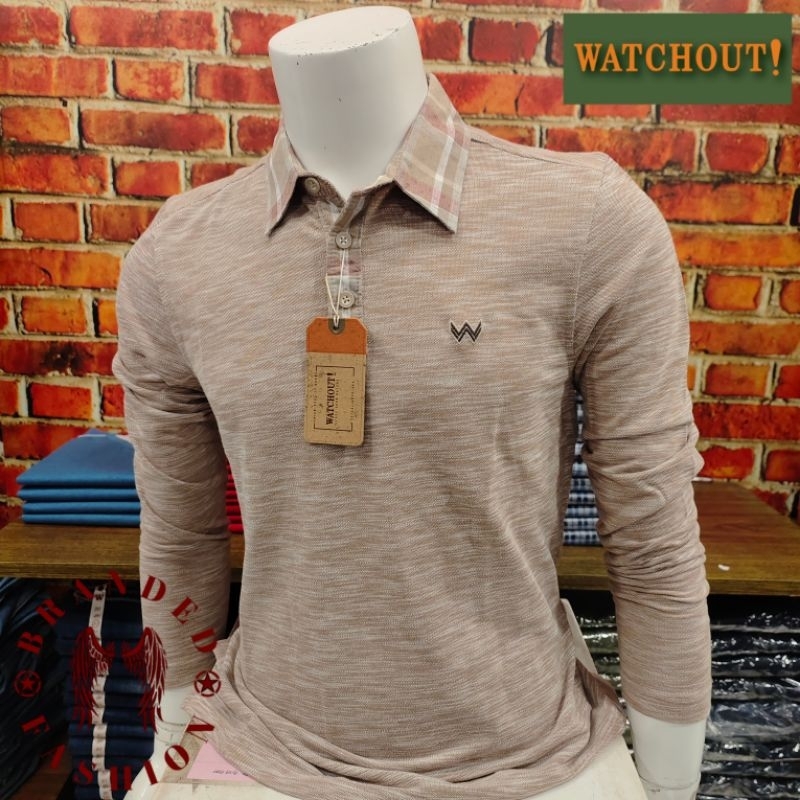 WATCHOUT CASUAL RM KAOS LENGAN PANJANG WK300190021 BROWN
