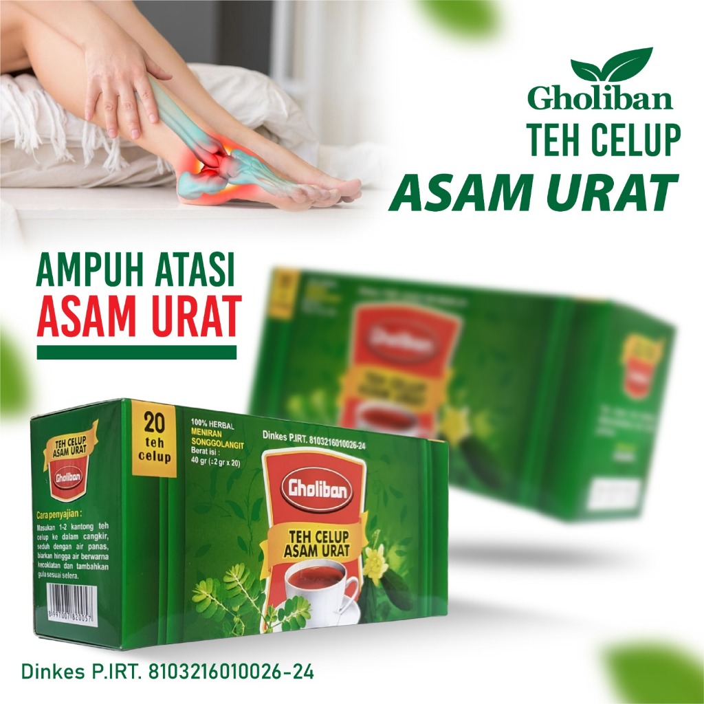 

Teh Celup Herbal Asam Urat Gholiban