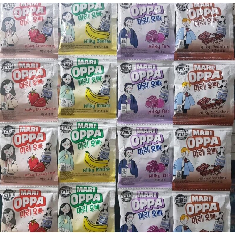 

MARI OPPA 1 RENCENG // KOREAN MILKY RASA LENGKAP | TERMURAH